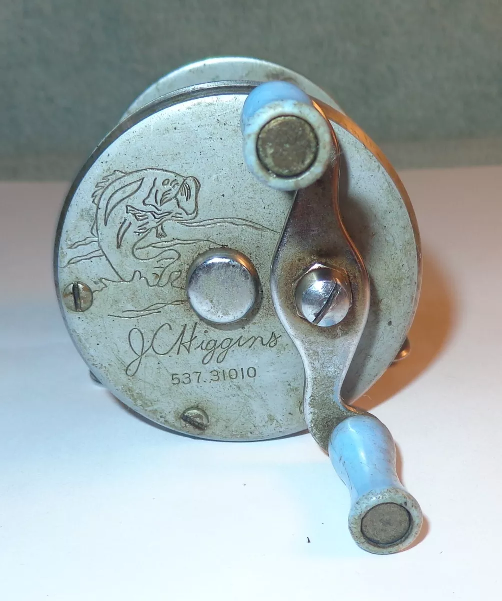 VINTAGE OLD JC Higgins Fishing Reel 537.31010 Made In USA Needs cleaned