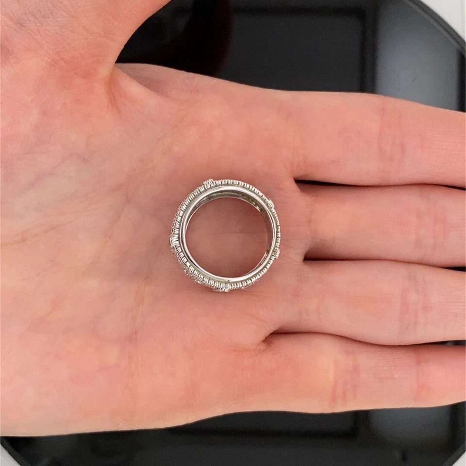 Кольцо Judith Ripka из белого золота 18 карат с натуральным бриллиантом 1,10 карата размер 6 - Изображение 4 из 4