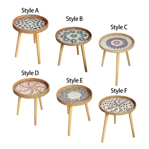 End Table Organizer Retro Style Accent Table for Living Room Patio Farmhouse - Picture 2 of 14