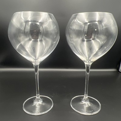   Crystalite Bohemia ''Carduelis'' Czech Republic 9'' Red Wine Glasses Set of 2