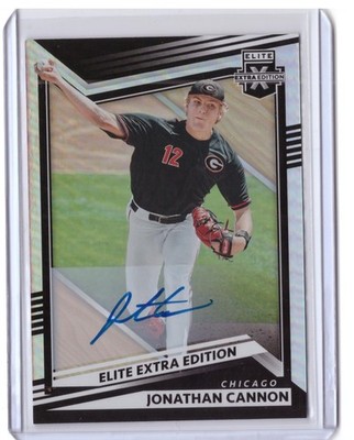 2022 Panini Elite Extra Edition Jonathan Cannon Auto Chicago #81