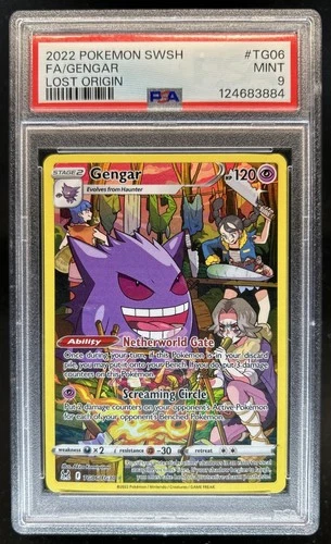 2022 Pokemon SWSH Lost Origin Gengar Trainer Gallery #TG06/TG30 PSA 9