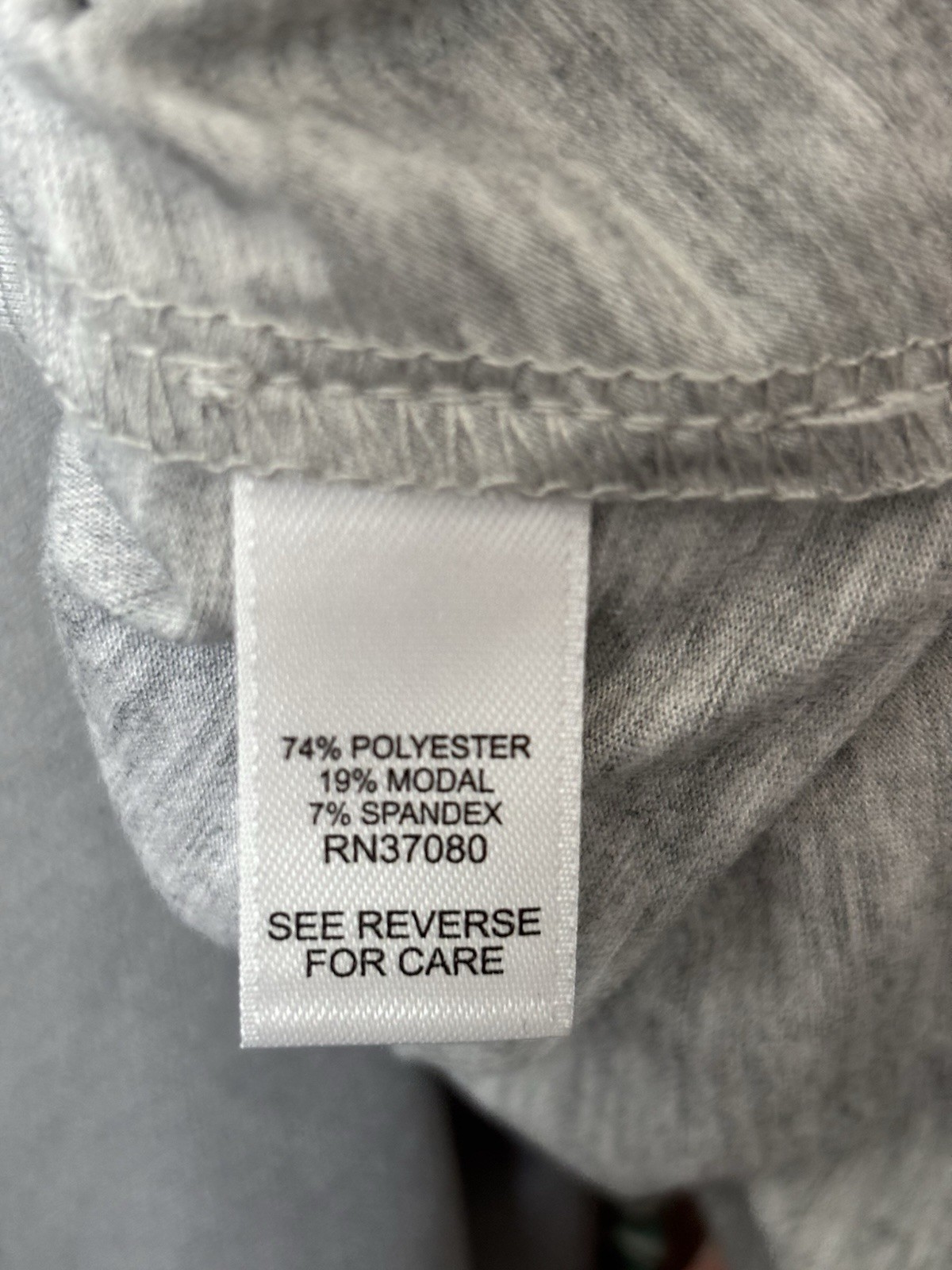 Live Well Active Top Women’s Size Large Grey With Royal Blue 3/4 Sleeves