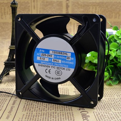 For MAXAIR BT220 12038B2HL AC220V 20W 120*120*38mm Cooling Fan 2-wire #F2