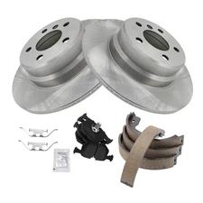 TRQ BKA37936 Brake Kit For BMW X5 2000-2006 Rear 34211163324