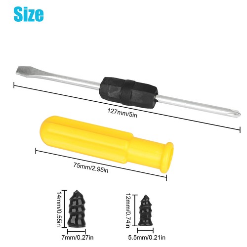 Heavy Duty Tire Repair Nails 60PCS Air Tight Seal For All Tubeless Tires w/tool - Picture 6 of 16