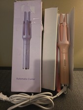 Automatic Hair Curler Pink 360 Rotating Curling Iron New OpenBox tempControlled