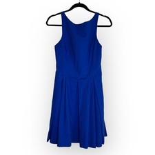 New Polo by Ralph Lauren Womens 4 Blue Mini Fit Flare Cocktail Dress