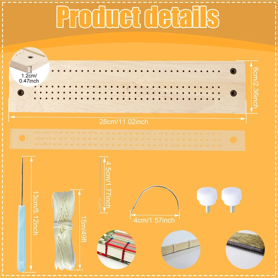 Фирменный Пробивной Инструмент для Переплета Книг с Руководством по Шило и Комплектом для Переплета Книг Колыбель - Изображение 4 из 4