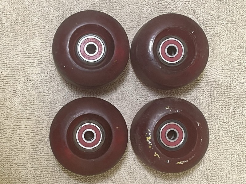 Cruiser Longboard Wheel Set w/ Bones Reds Bearings 64 mm
