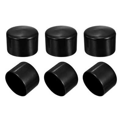 68mm/2.68'' Rubber End Caps, 6 Pcs Screw Ends Bolt Tube Thread Protector