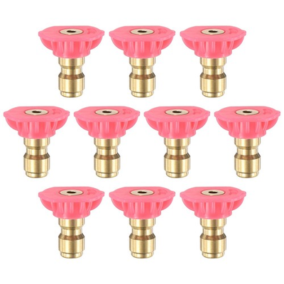 #ad 10PCS Soap Pressure Washer Nozzle Tips 1 4 Inch Quick Connect 4000PSI Pink AU $16.11