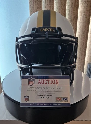 New Orleans Saints Jake Hainer Signed Authentic Lunar Eclipse Speed Helmet