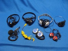 Headphones Lot of 8 Working with Broke, Missing Parts For Parts or Repair Used