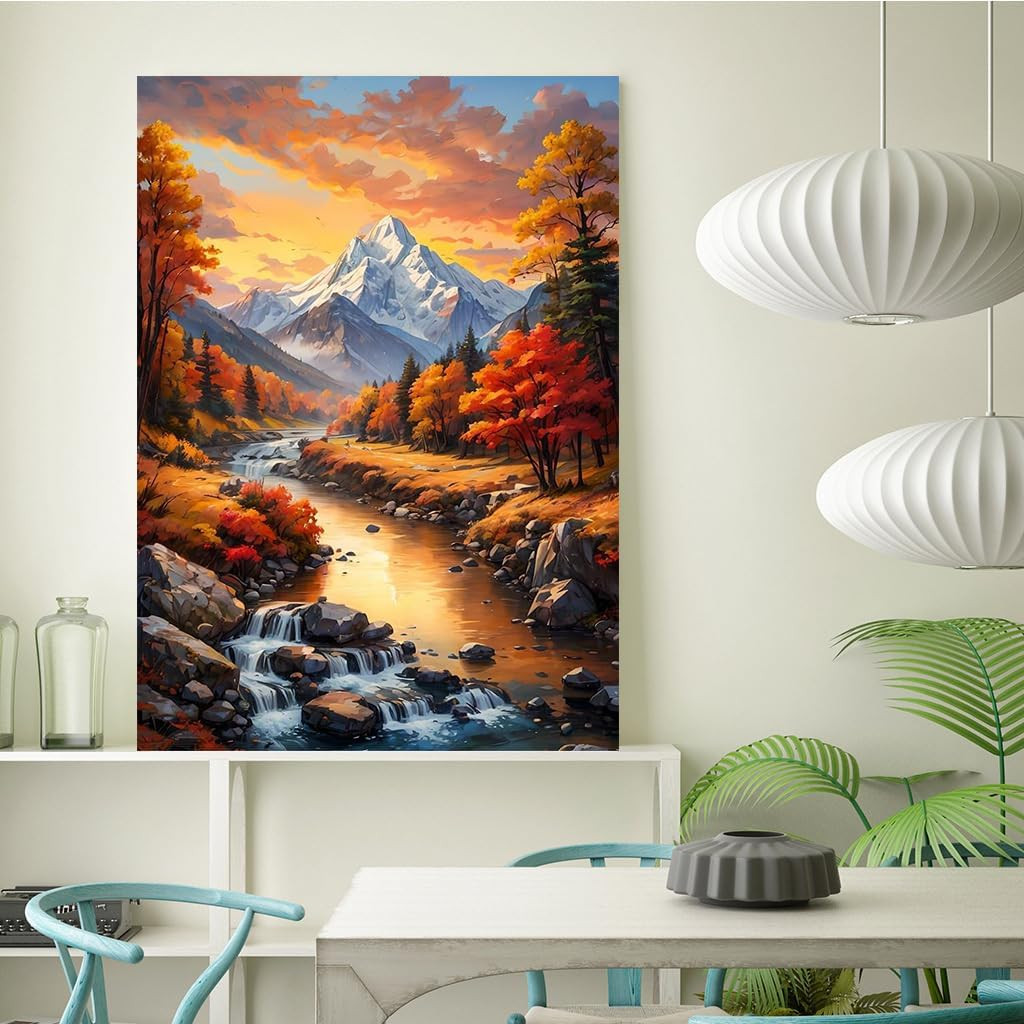 Diamond Painting Kits for Adults, Forest Landscape 5D DIY Diamond Art Kits Full