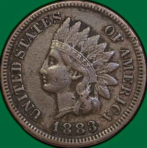 1883 Indian Head Cent Extremely Fine XF Coin #35911