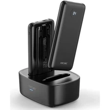 Portable Charger, 2-Pack 10000mah Power Banks, Sharing Charging Statio