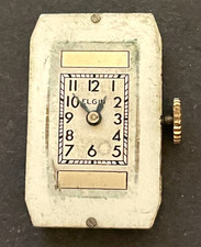 Antique 1933 Elgin Grade 484 Watch Movement Parts Good Balance 18/0s 15j USA