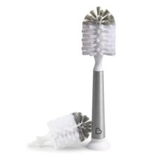 Munchkin  Shine  Stainless Steel Bottle Brush,Gray, Refill Head for Baby Bottles