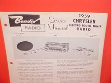 1959 Chrysler Windsor 300e New Yorker Convertible Bendix Radio Service Manual 2 1959 Chrysler Windsor 300e New Yorker Convertible Bendix Radio Service Manual 2