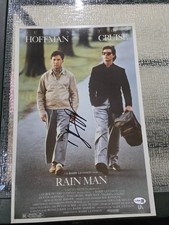 DUSTIN HOFFMAN SIGNED 'RAIN MAN' 12x18 MOVIE POSTER  COA JSA
