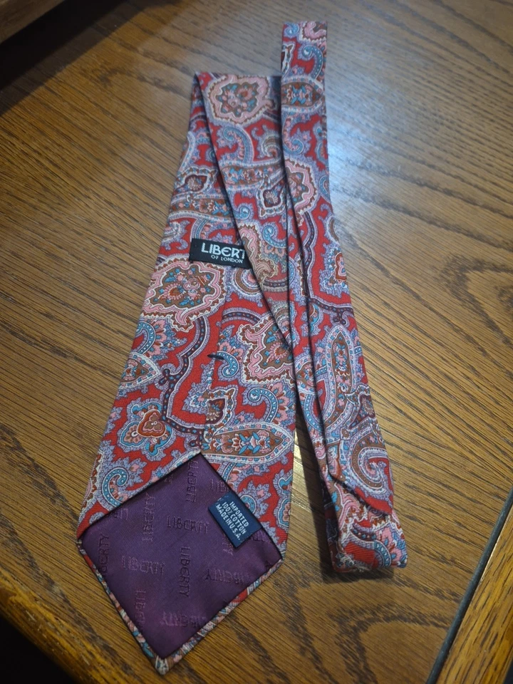 Gravata de pescoço 57" Liberty Of London 100% algodão - Imagem 2 de 2