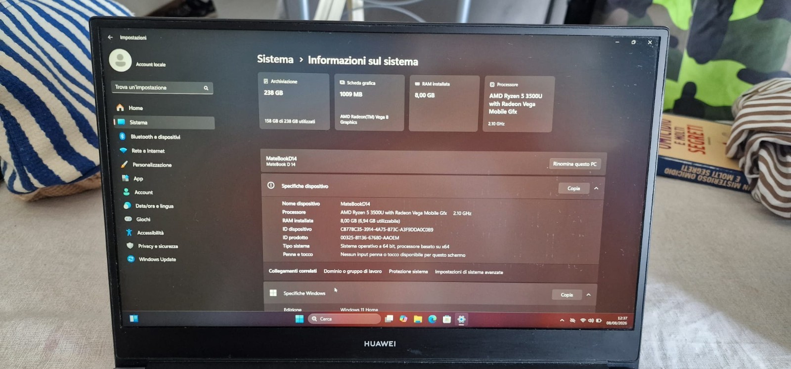 HUAWEI MateBook D 14 - Space Gray