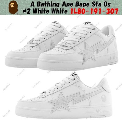 A Bathing Ape Bape Sta Os #2 White White 1L80-191-307 Herren Gr.