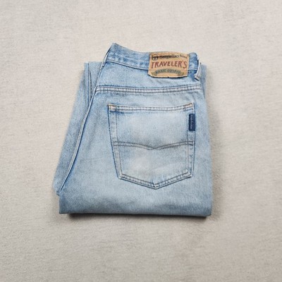 Vintage Sergio Tacchini Herren Jeans Hose W33 L34 Denim Blau Tapered Travelers