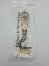 Abetta Engraved Silver Hoof Pick - Barrel Racer Hoof