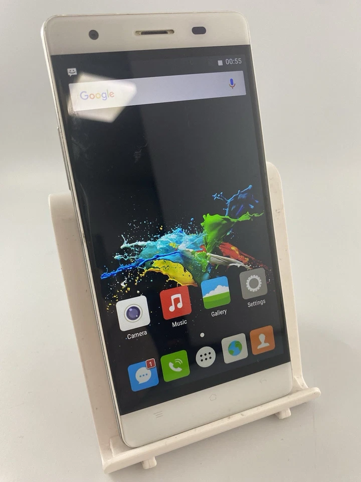 Cubot X16 S White Unlocked 16GB 5.0" 13MP 3GB Android Smartphone Cracked Back - Image 3 of 4