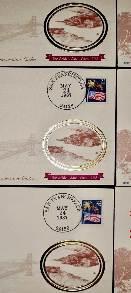 6 - USPS First Day Collectable Official 1987 Golden Gate Bridge 50th Anniversary - Image 2 of 4
