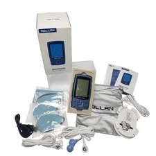 MOLLAN AS8012B TENS Unit EMS Muscle Stimulator Massager Dual Channel USB Pads