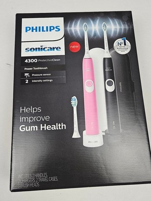 Pilips Toothbrush Set Sonicare 4300 Protective Clean 2 pack HX6402 Electric