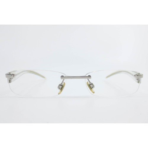 D&G Dolce & Gabbana 4128 H66 Silver Clear Rimless Eyeglasses Frames 51-16-135