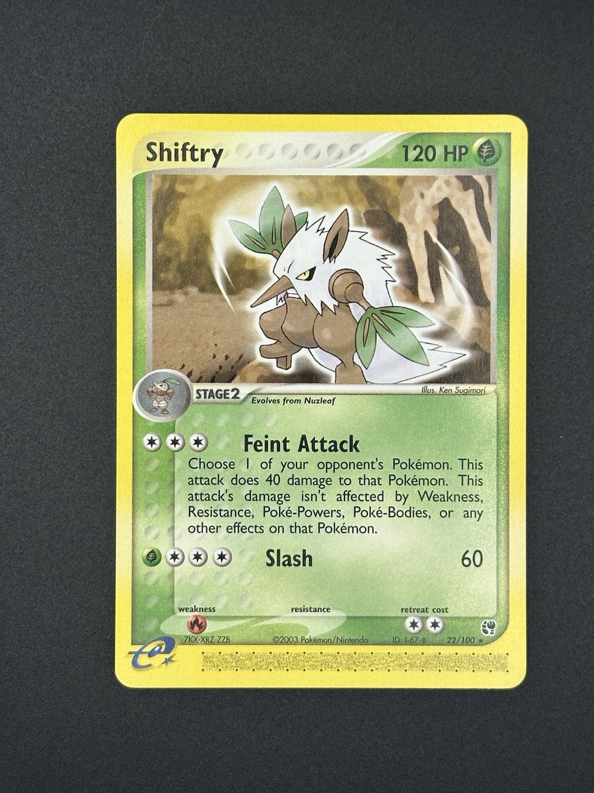 Shiftry 22/100 Unlimited Pokemon Ex Sandstorm Card