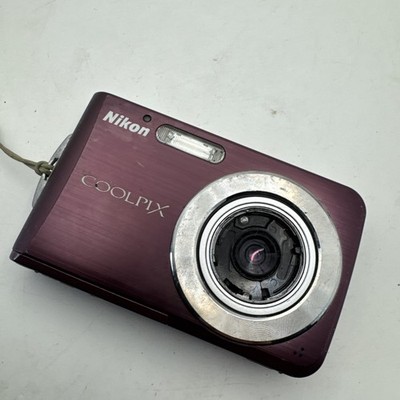Nikon Coolpix S210 Digital Camera 8.0MP Plum For Parts Repair