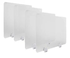 tonchean 4pcs Frosted Acrylic Plexiglass Shield With Clamps 23.6x15.8”