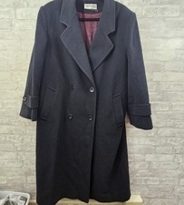 Vintage Forecaster Blue Wool Long Coat Womens Size 14