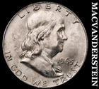 1963-D Silver Franklin Half Dollar - Splotchy  Choice Gem Brilliant Unc  #G8229