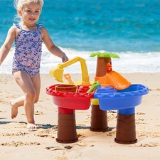 Kids Sand ＆ Water Table Activity Centre Outdoor Garden Splash Play Toys Set Gift
