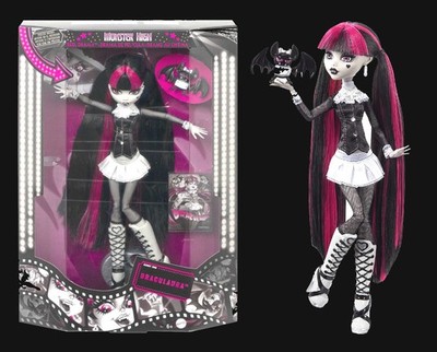 Monster High Reel Drama Draculaura black & white Mattel HKN27 NEU/OVP