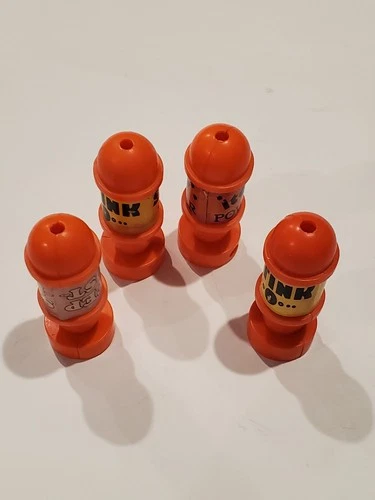 TMNT weapons lot 1988 Turtle Blimp set of 4 orange bombs Playmates Toys vintage