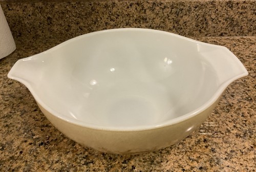 Vintage Set of 4 PYREX Forest Fancies Mushroom Cinderella Mixing Bowls Mint Con. - Foto 14 di 20