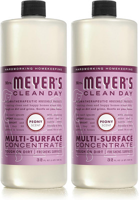 Mrs. Meyer s Multi-Surface Cleaner Concentrate Peony, 32 Oz - 2 Pack
