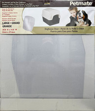 Petmate Large Petbarn 3 Dog House Door - Heavy Duty Vinyl - Fits 50-90 lbs Barn