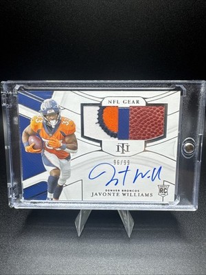 2021 Panini National Treasures Javonte Williams RPA 96/99 (RC) (RSC-JAW)
