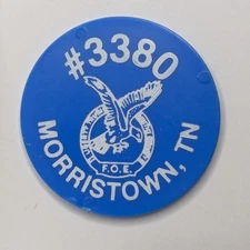 TAAM Eagles, Morrisown, TN #3380 good for plastic token