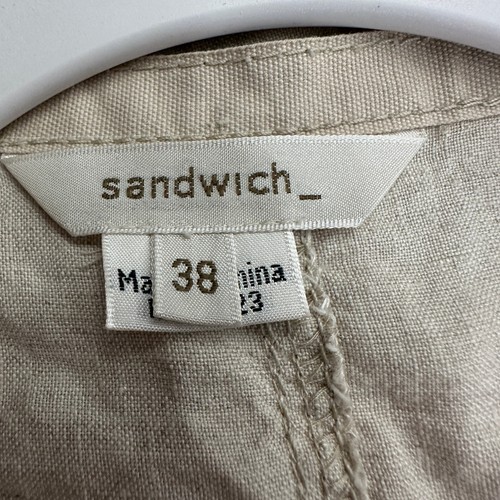 Sandwich Womens Vest Size 38 US M Minimalist Lagenlook Neutral Soft Utility - Picture 3 of 9