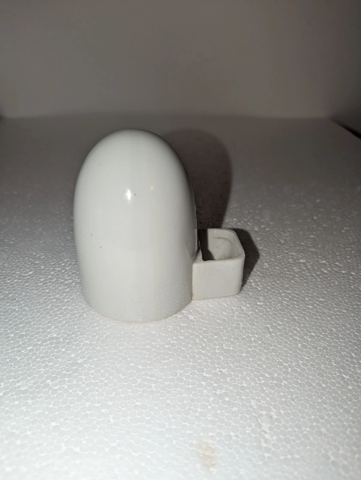 VTG/ANTIQUE 1950's ART DECO CERAMIC EGG SHAPED BIRD CAGE FEEDER/SEED/WATER BOWL